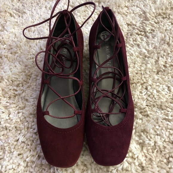 Stuart weitzman lace up flat - Picture 2 of 5